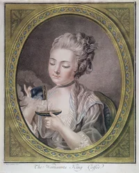 La donna che prende il caffè, c.1774